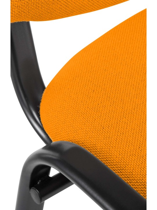 Kreslo pre návštevy Ken tkanina, oranžová