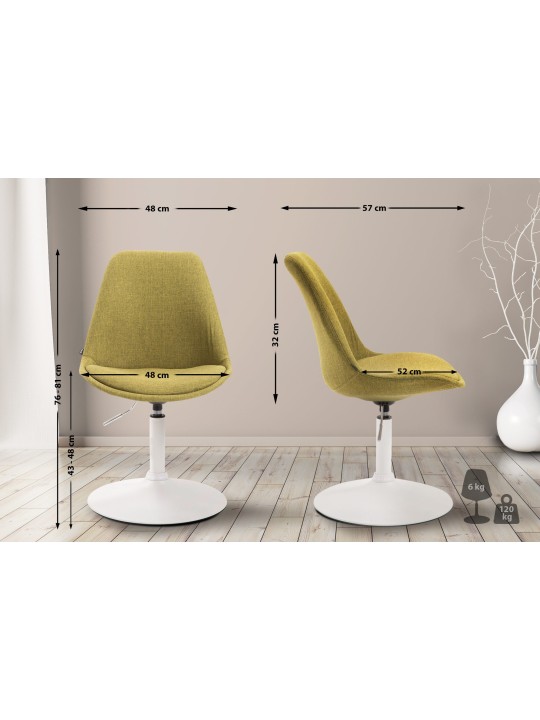 Stolička Maverick W látka, zelená Stolička Maverick W látka, zelená