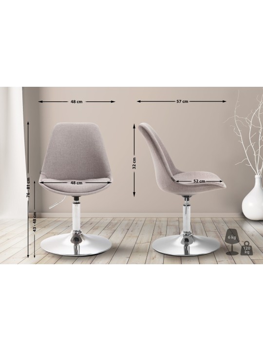 Stolička Maverick C látka, sivá Stolička Maverick C látka, sivá