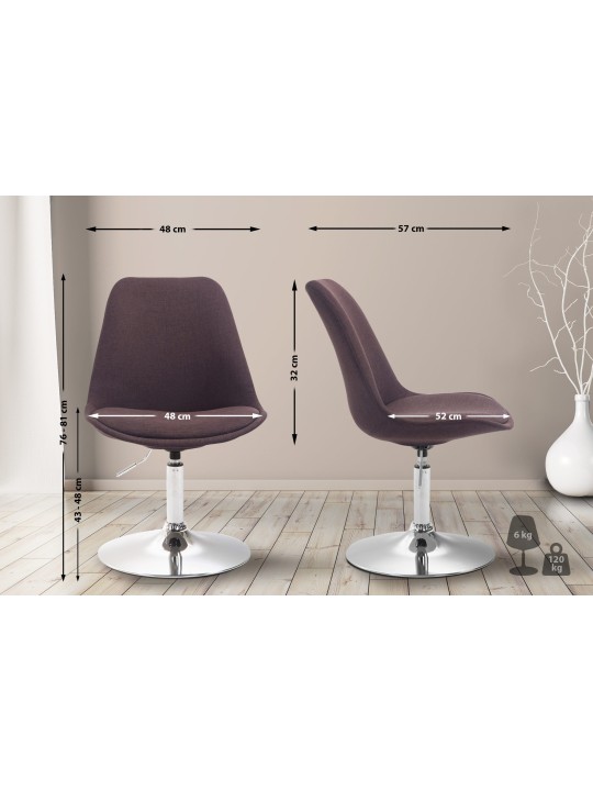 Stolička Maverick C látka, hnedá Stolička Maverick C látka, hnedá