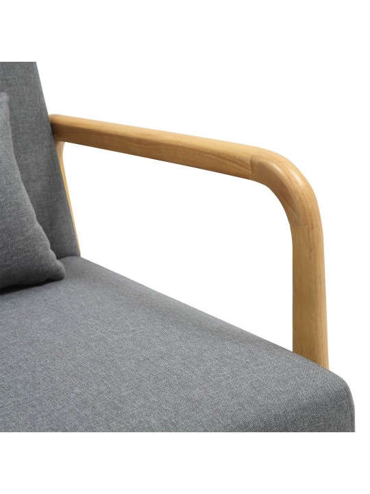 Tkanina na sklopenie kresla, svetlosivá