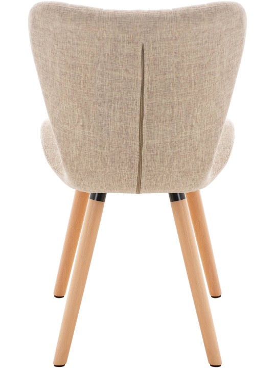 Sada 2 stoličiek látka Elda, krémová