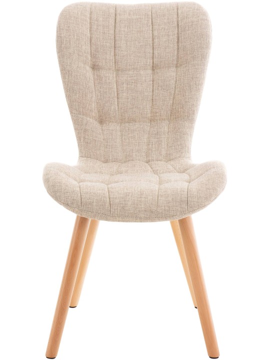 Sada 2 stoličiek látka Elda, krémová