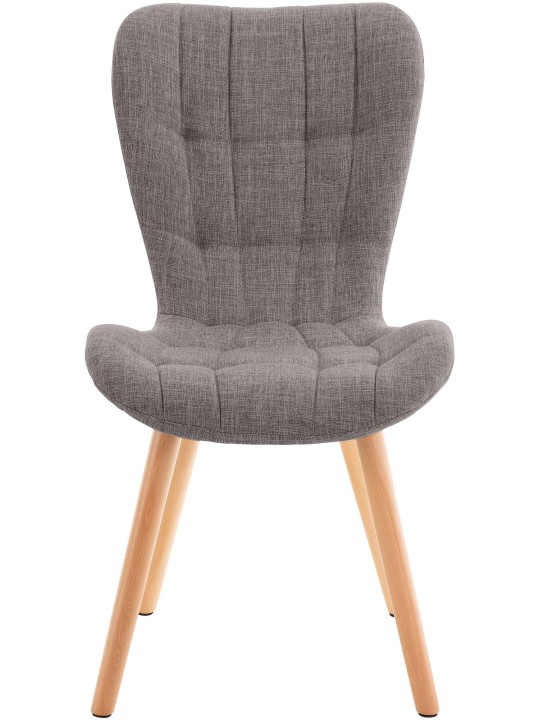 Sada 2 stoličiek látka Elda, svetlosivá