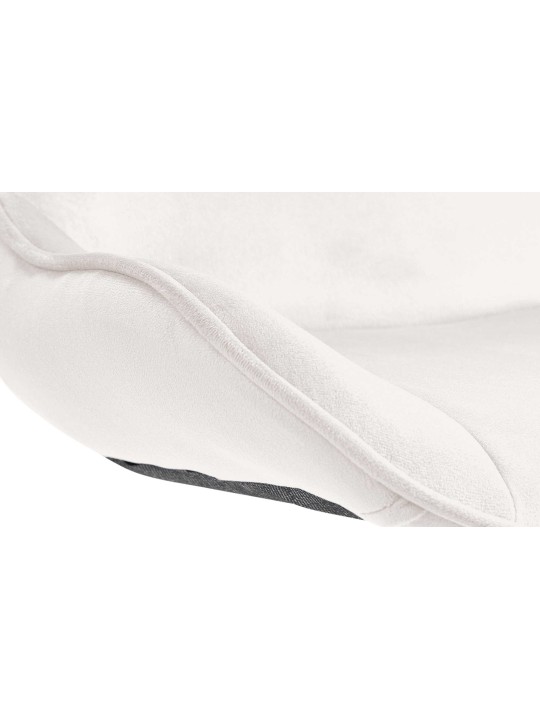 Barová stolička Vonore velvet, krémová