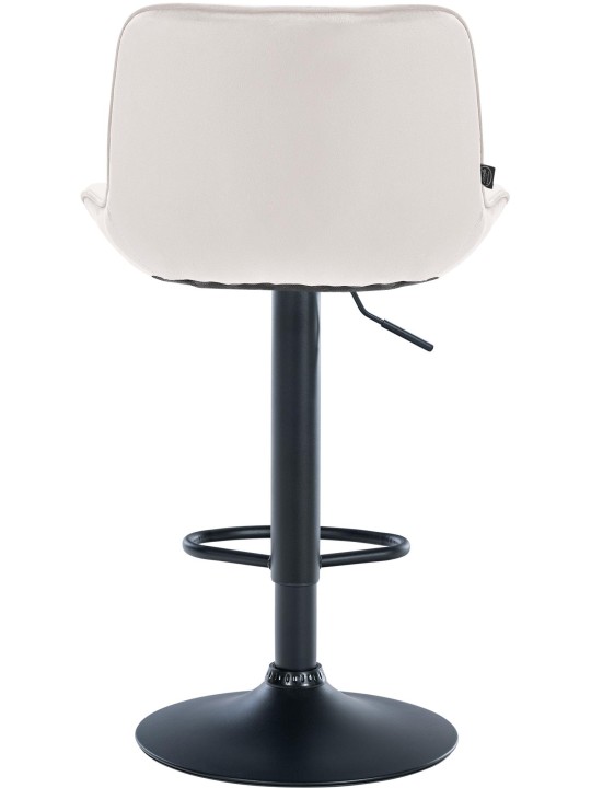 Barová stolička Vonore velvet, krémová