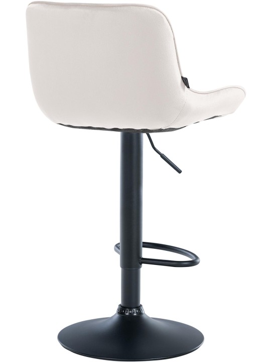 Barová stolička Vonore velvet, krémová