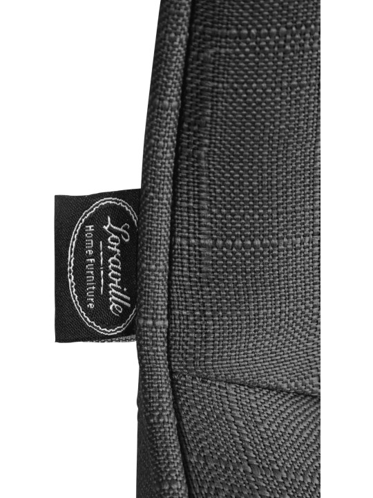 Barová stolička Vonore látka chróm, tmavosivá