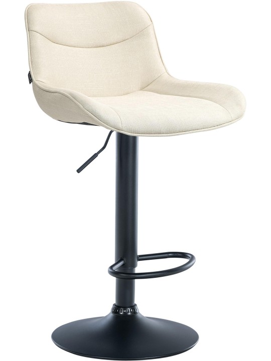 Barová stolička Vonore látka, krémová