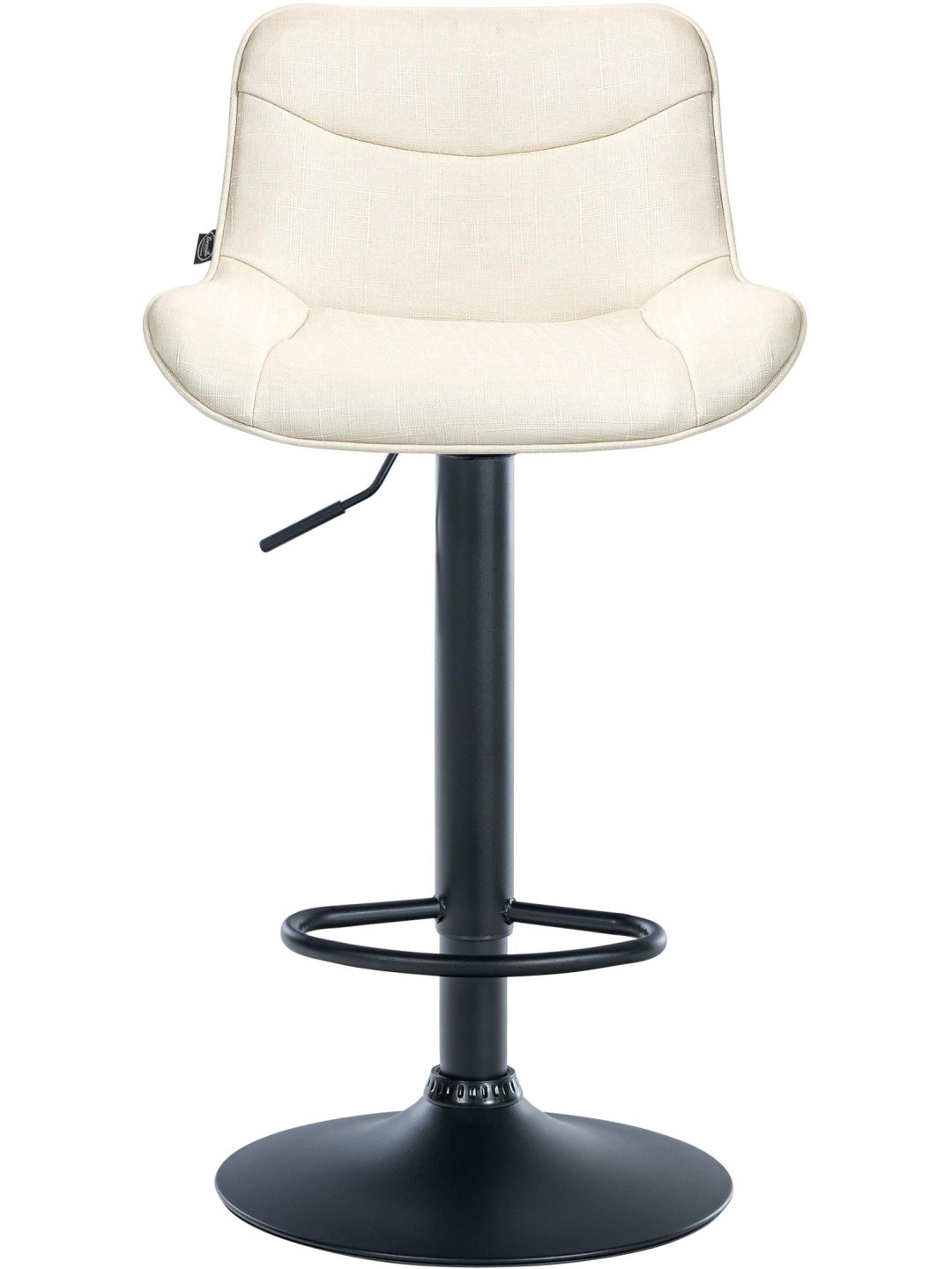 Barová stolička Vonore látka, krémová