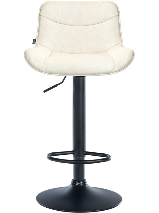 Barová stolička Vonore látka, krémová