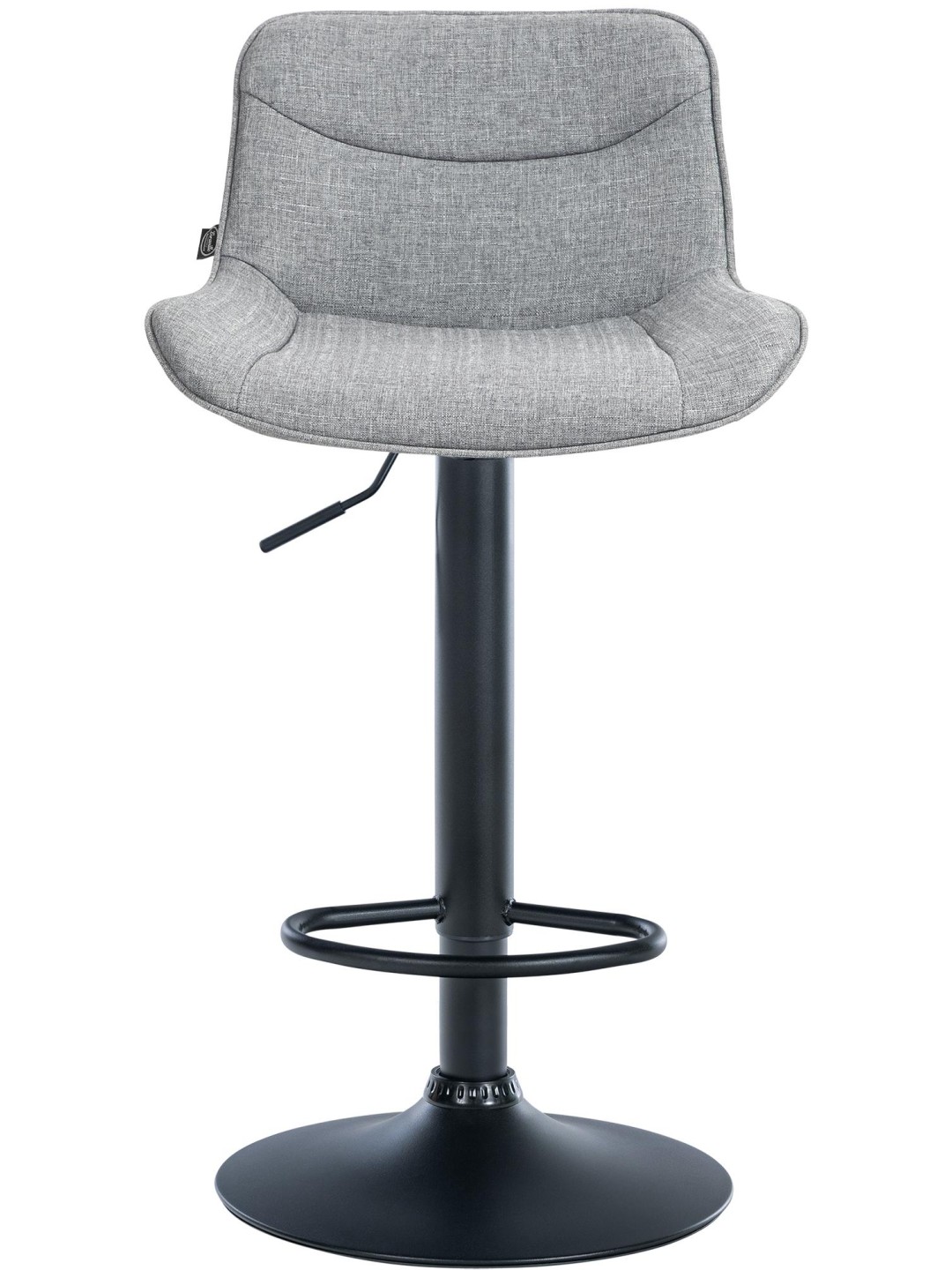 Barová stolička Vonore látka, sivá