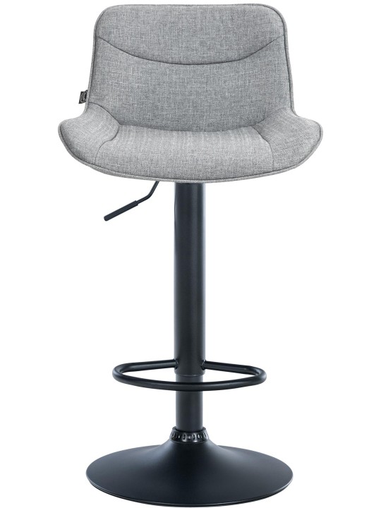 Barová stolička Vonore látka, sivá
