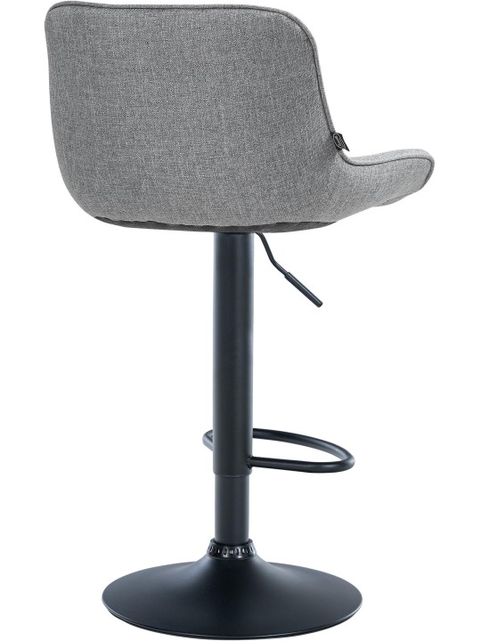 Barová stolička Vonore látka, sivá