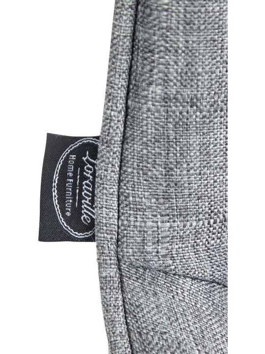 Barová stolička Vonore látka, sivá