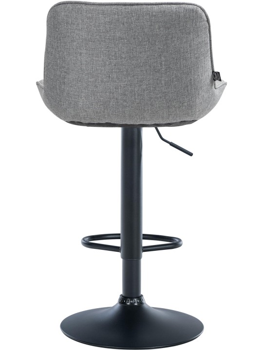 Barová stolička Vonore látka, sivá