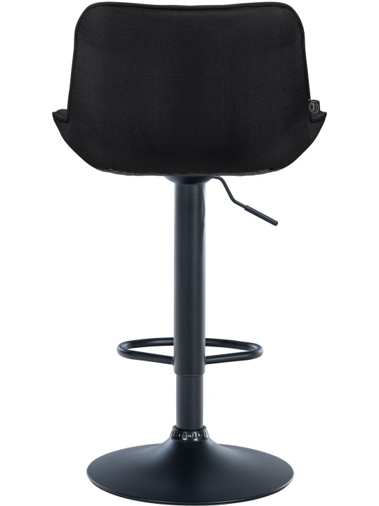 Barová stolička Vonore látka, čierna