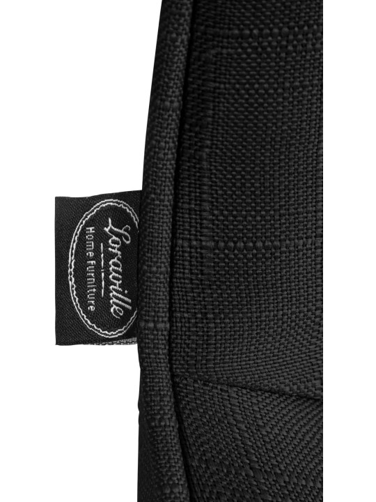 Barová stolička Vonore látka, čierna