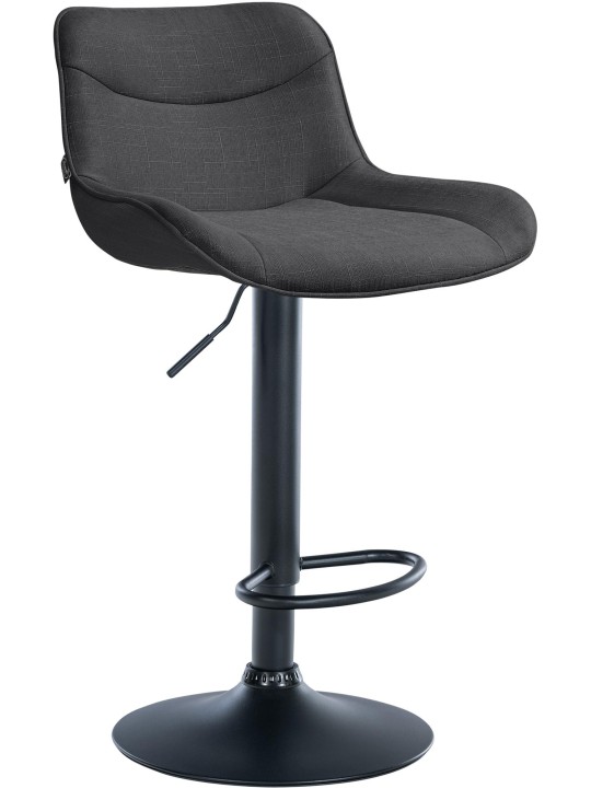 Barová stolička Vonore látka, tmavosivá