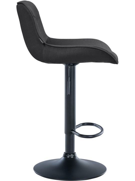 Barová stolička Vonore látka, tmavosivá