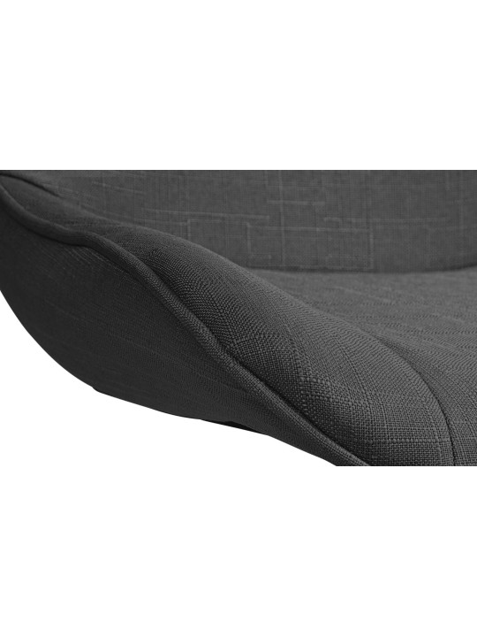 Barová stolička Vonore látka, tmavosivá