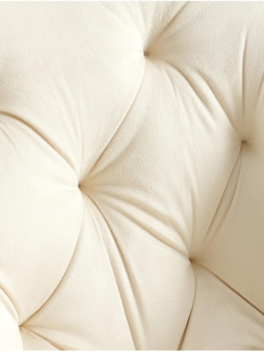 Jedálenská stolička Antigo velvet, krémová