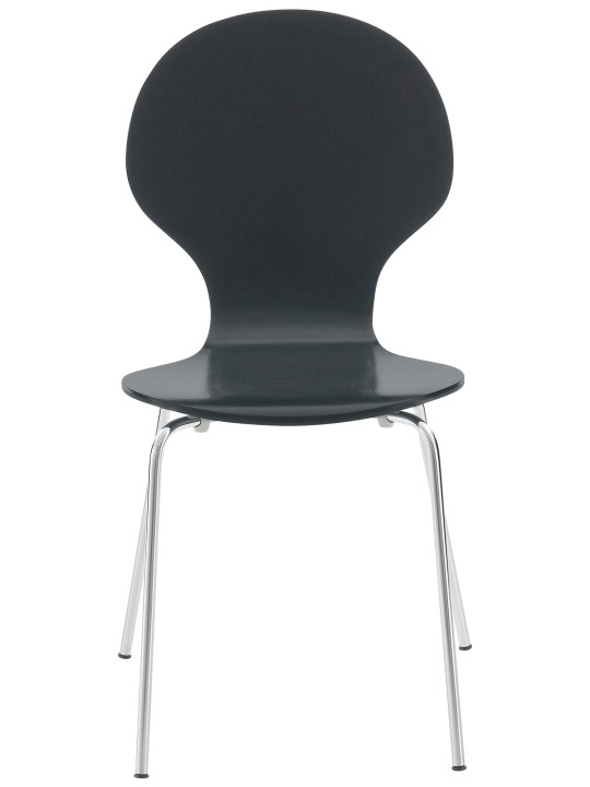 Sada 4 kresiel pre návštevníkov Diego, čierna