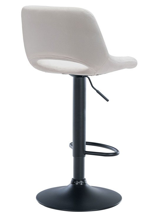 Barová stolička Camden velvet, krémová