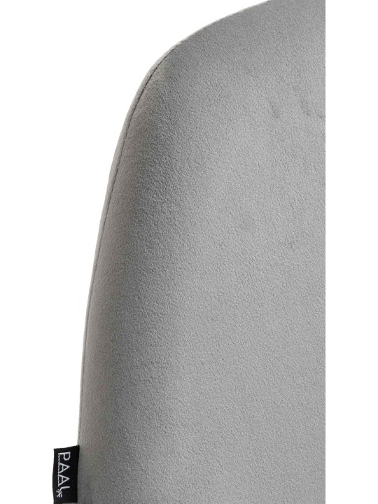 Barová stolička Braga Gold Velvet, sivá