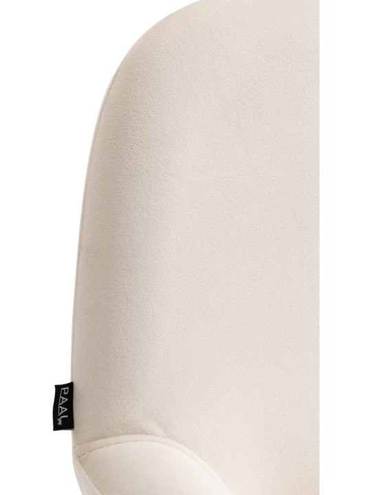 Sada 2 barových stoličiek Braga Gold Velvet, krémová