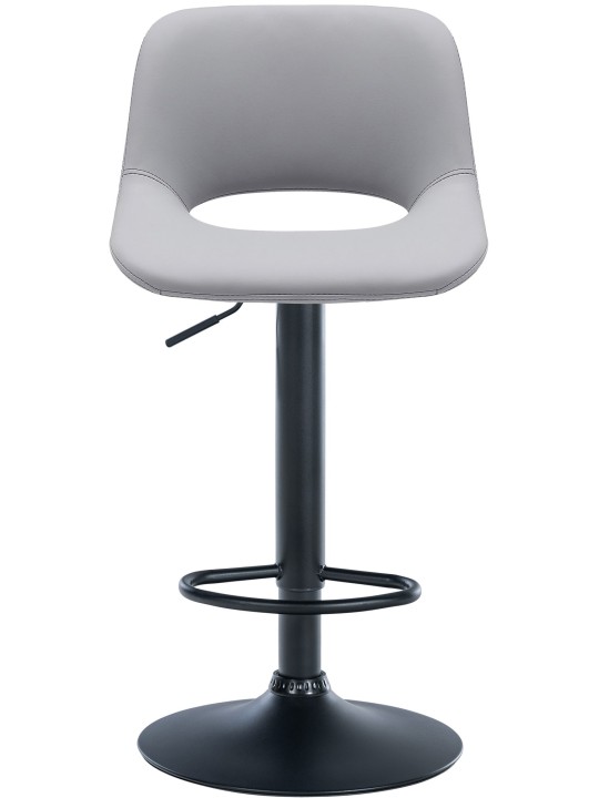 Sada 2 barových stoličiek Camden z umelej kože, sivá