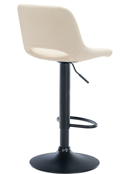 Sada 2 barových stoličiek Camden z umelej kože, krémová