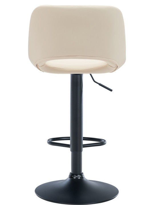 Sada 2 barových stoličiek Camden z umelej kože, krémová