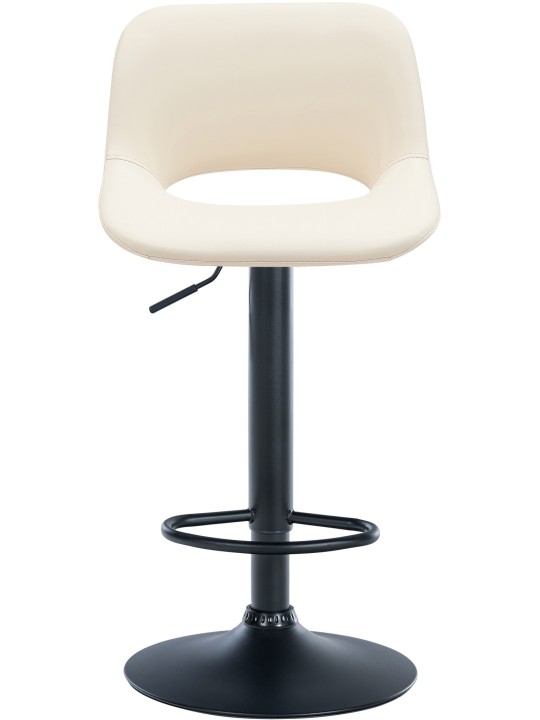 Sada 2 barových stoličiek Camden z umelej kože, krémová