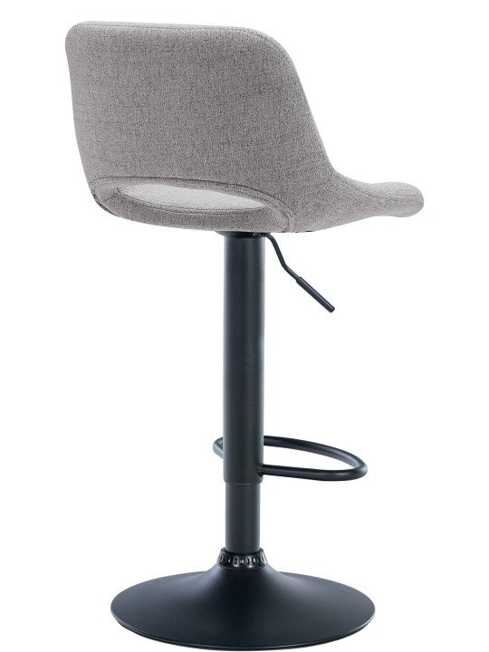 Sada 2 barových stoličiek Camden látka, svetlosivá