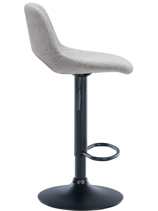 Sada 2 barových stoličiek Camden látka, svetlosivá