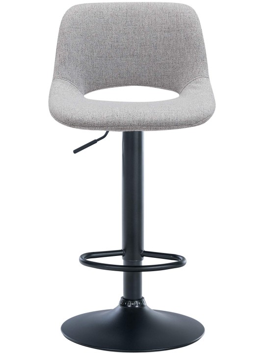 Sada 2 barových stoličiek Camden látka, svetlosivá