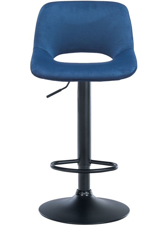 Sada 2 barových stoličiek Camden velvet, modrá