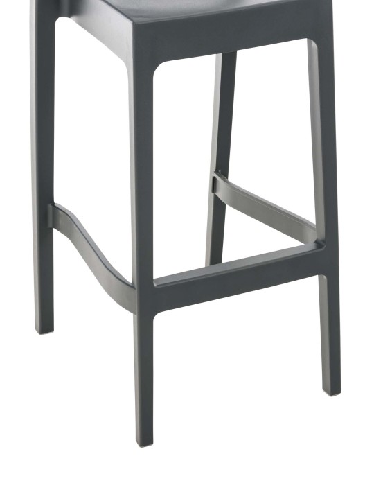 Sada 4 barových stoličiek Maya, tmavosivá