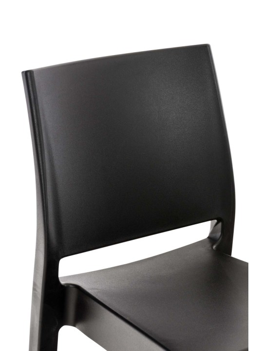 Sada 4 barových stoličiek Maya, čierna