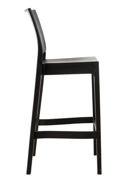 Sada 4 barových stoličiek Maya, čierna