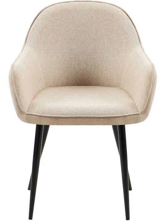 Jedálenská stolička Boise látka, šedohnedá