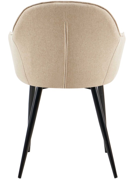 Jedálenská stolička Boise látka, šedohnedá