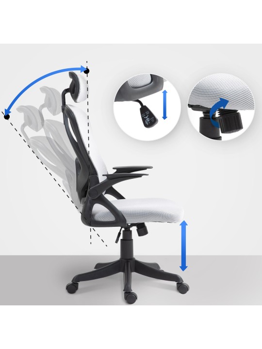 Kancelárska stolička Taos, sivá