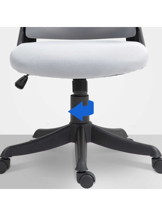 Kancelárska stolička Taos, sivá