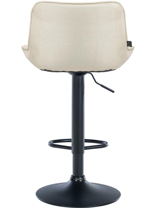 Sada 2 barových stoličiek Vonore látka, krémová