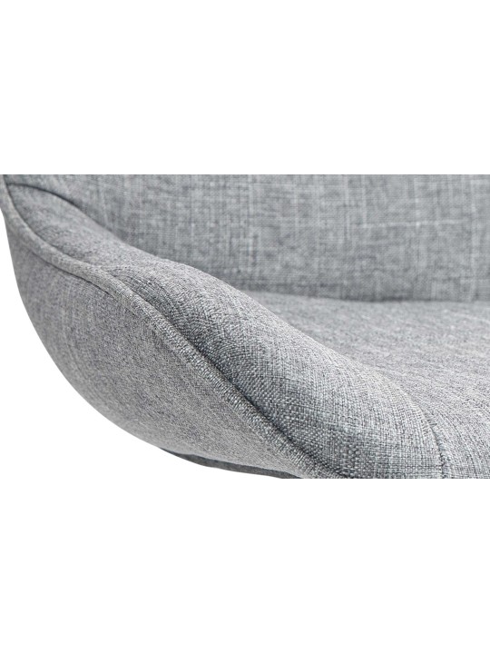 Sada 2 barových stoličiek Vonore látka, sivá