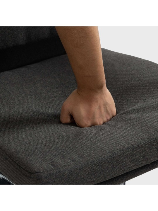 Kancelárske kreslo látka Cleveland, tmavosivá