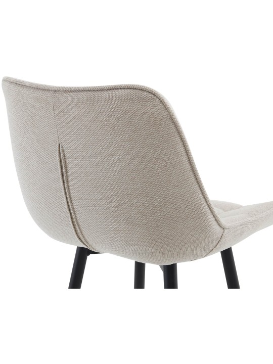 Sada 2 barových stoličiek Dartford látka, krémová