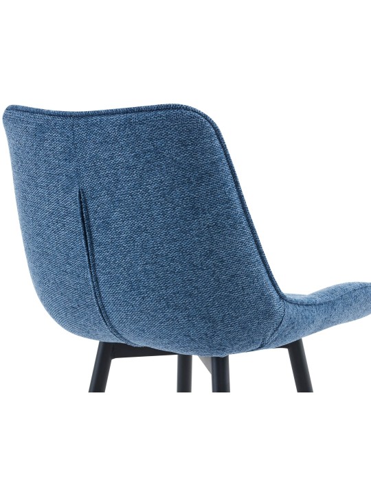 Sada 2 barových stoličiek Dartford látka, modrá